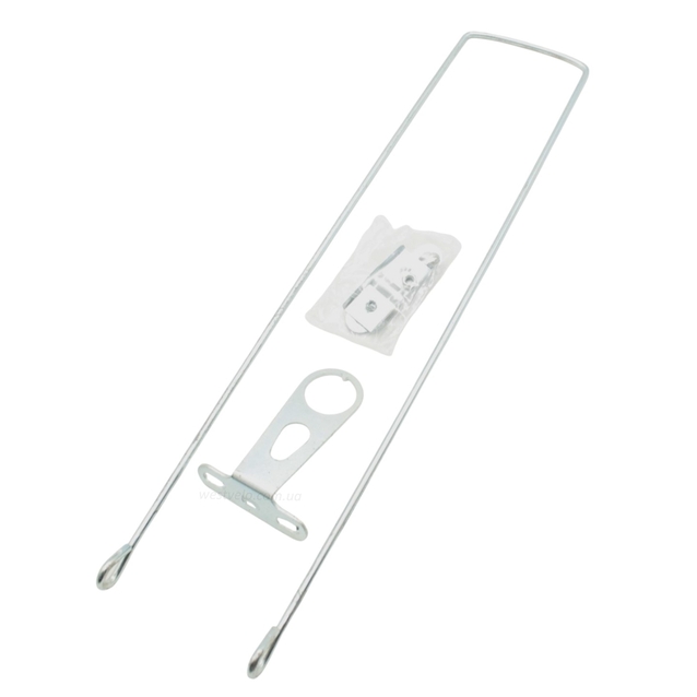 Кошик металевий дріт, сірий металік фото westvelo.com