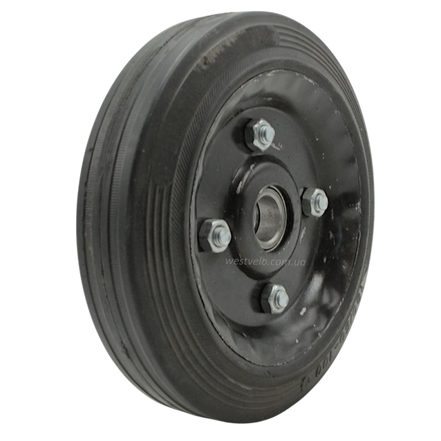 Колесо для візка 180mm (50-100) під вісь Ø20mm, широке, на 2 підшипника фото westvelo.com