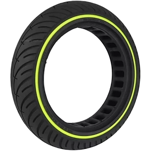 Покришка "8" 8.5-2.0 (Ø142 - 36мм) безкамерка для електросамоката, світловідбивач. салатова смуга
