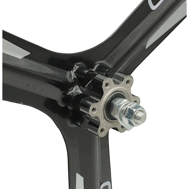 Колеса 24 перед+зад, обода ЛИТІ чорні Corso, втулка на промах, диск 6 болтів фото westvelo.com