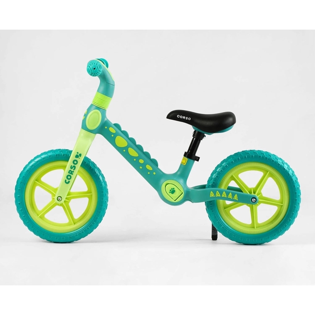 Велобіг 12 Corso, колеса - EVA (піна), нейлонова рама CS-12530 бірюзово-салатовий фото westvelo.com