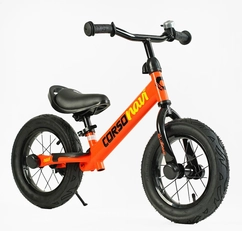 Велобіг 12 Corso надувні колеса, сталева рама «NAVI» NV-12938 помаранчевий