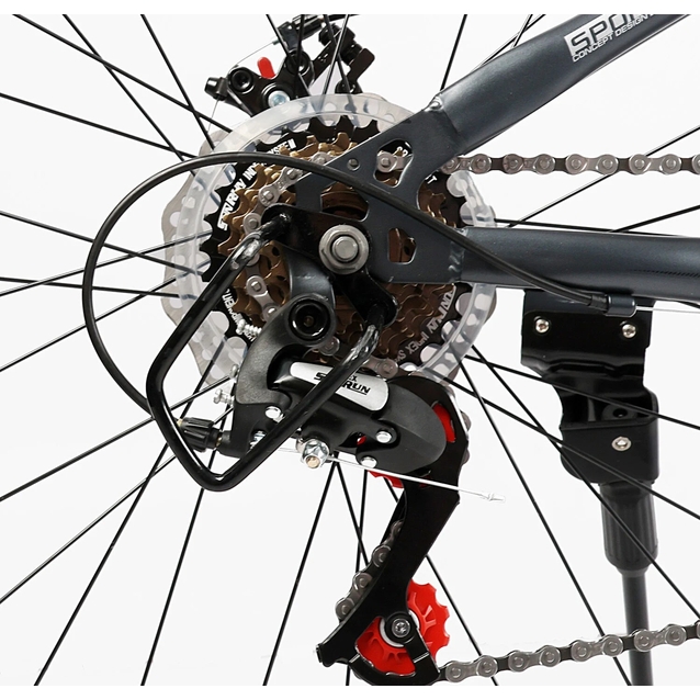 Велосипед 26 ST Corso «PHANTOM» PH-26455 сталь 13", (к-т SunRun) графітовий фото westvelo.com