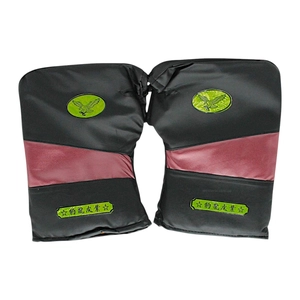 Рукавиці на кермо. зимові, бордова вставка (EAGLE)