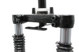 Вилка 12 аморт. різьб. Ø28.2mm. 24.8mm під дискові гальма з отвором для фіксації керма, для електромопеда, L-330mm р.з L-47mm. HURRICANE фото westvelo.com