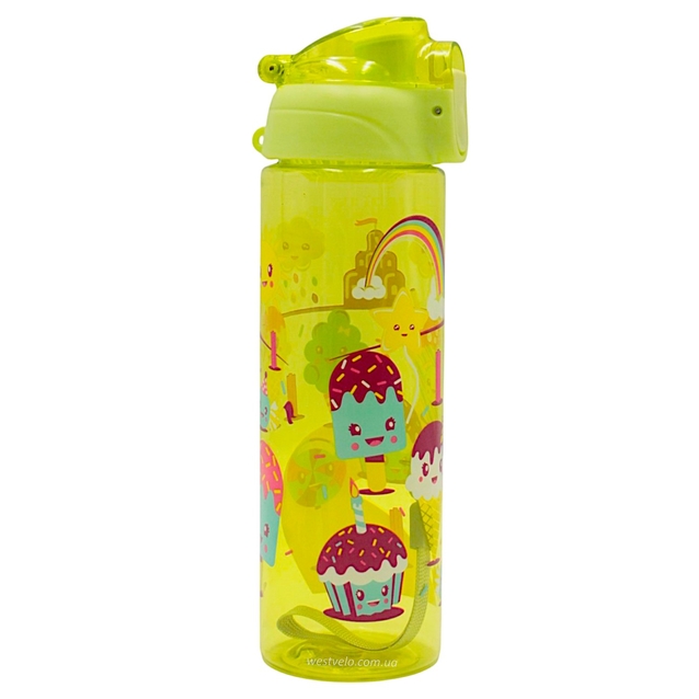 Фляга 700 ml " ice Cream" пластмасова, зелена фото westvelo.com