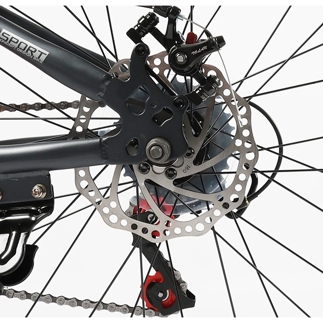 Велосипед 26 ST Corso «PHANTOM» PH-26455 сталь 13", (к-т SunRun) графітовий фото westvelo.com