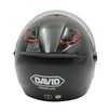 Мото шолом, відкритий (M) "DAVID" D018, чорний глянцевий фото westvelo.com