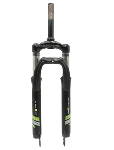 Вилка 24 аморт. різьб. CORSO (331) Ø25.4mm GTX чорно-салатова, disk, шток L-150mm р.з L-45mm