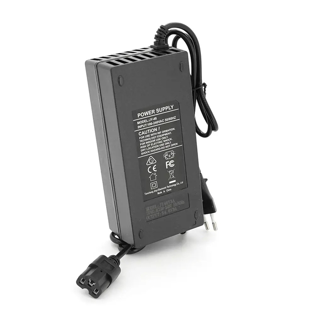 Зарядний пристрій (48V (54,6V) 3A ), для Li-ion акумуляторів штекер Triangle plug фото westvelo.com