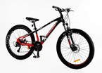 Велосипед 26 AL Corso «X-POWER» PW-69003 алюміній 13", (к-т SHIMANO) чорно-червоний фото westvelo.com