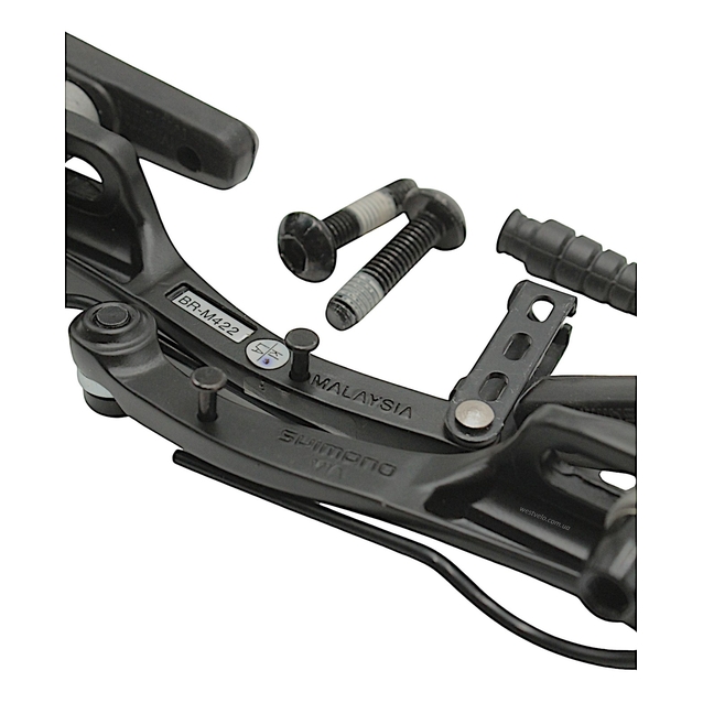 Гальма V-brake (перед або зад) SHIMANO (BR-M422) алюміній чорний фото westvelo.com