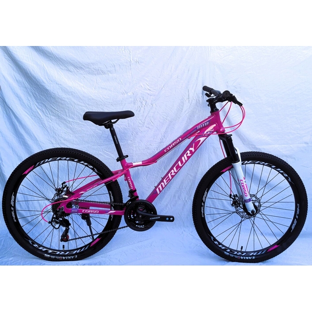 Велосипед 26 AL Corso «MERCURY» MR-26622 алюміній 13", (к-т SHIMANO) рожевий фото westvelo.com