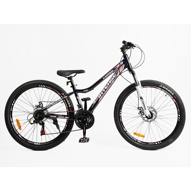 Велосипед 26 ST Corso «INTENSE» NT-26126 сталь 13", (к-т Saiguan) чорно-рожевий фото westvelo.com