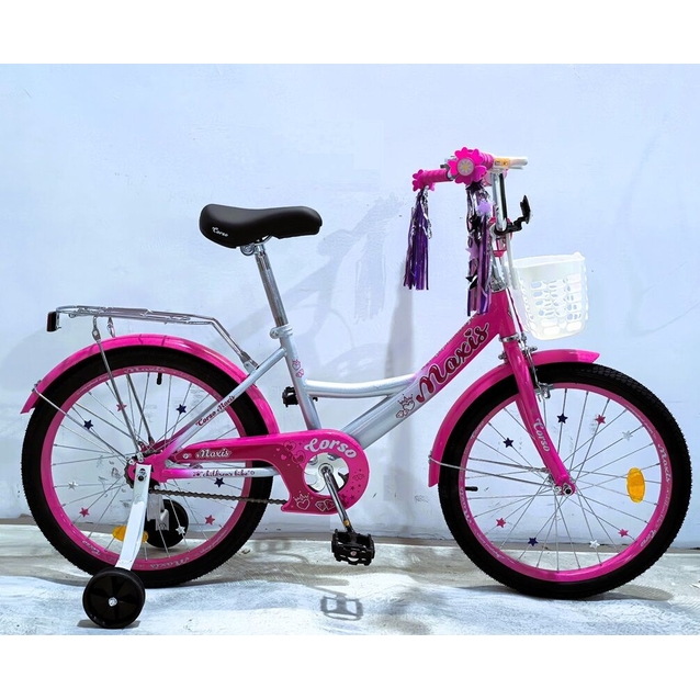 Дитячий велосипед 20 ST Corso «MAXIS» MX-32693 сіро-рожевий фото westvelo.com