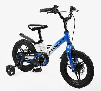 Дитячий велосипед 14 MG Corso «MONTI» MT-14920, магнієва рама, біло-синій