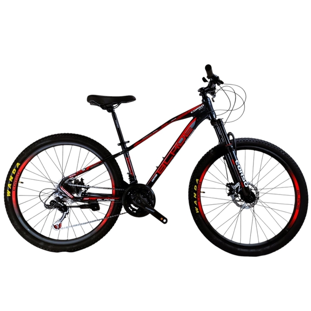 Велосипед 26 AL Corso «BLADE» BD-26188 алюміній 13", (к-т SHIMANO) чорно-червоний