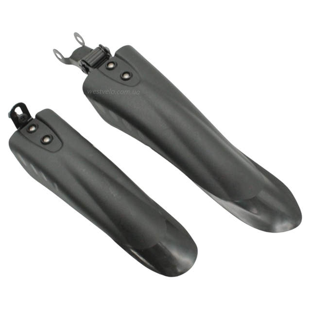 Крила 16-20 дитячі пластик №012 чорні кріплення на ексцентрик/болт сідла фото westvelo.com