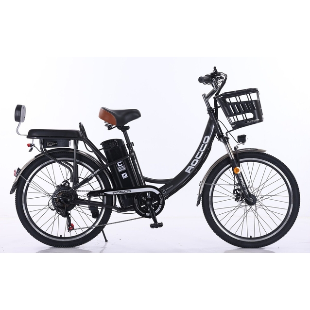 Електровелосипед 24 ST Corso «ROCCO» RC-70583 сталь, двигун 500W, акумулятор 48V20Ah літієвий, темно-сірий фото westvelo.com