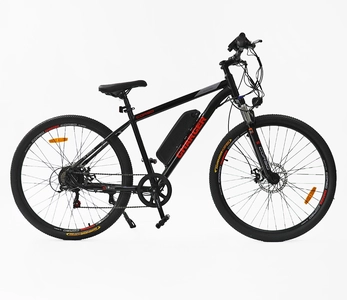 Електровелосипед 29 ST Corso «CHARGER» CR-29834 сталь 19, двигун 350W, акумулятор 36V10Ah літієвий (к-т SHIMANO) чорно-червоний