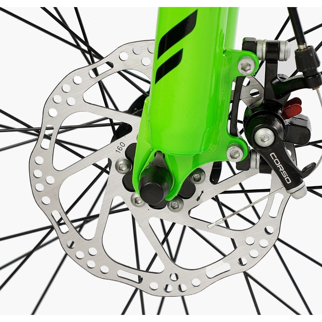 Велосипед 27.5 ST Corso «GENESIS» GS-27503 сталь 15", (к-т Saiguan) графітово-салатовий фото westvelo.com