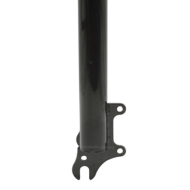 Вилка 24 аморт. різьб, чорна, з кріпленням V-brake + disk,Ø25.4мм шток L-210mm р.з L-100mm фото westvelo.com