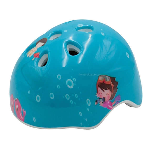 Вело шолом "TK Sport" 598 (55см) блакитний, море фото westvelo.com