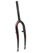 Вилка 22 сталева Ø25.4mm V-brake L-200mm р.з L-100mm чорно-червона фото westvelo.com