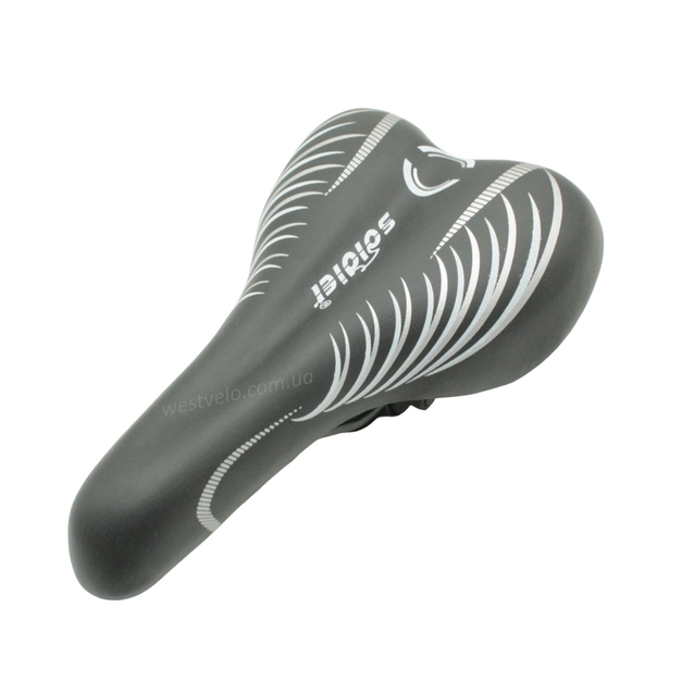 Сідло дитяче SOLDIER чорне з сірими смугами фото westvelo.com