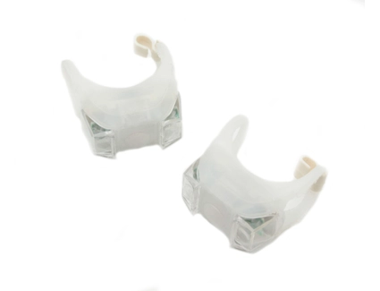 Мигалка силікон №009 2шт. на батарейці, біла