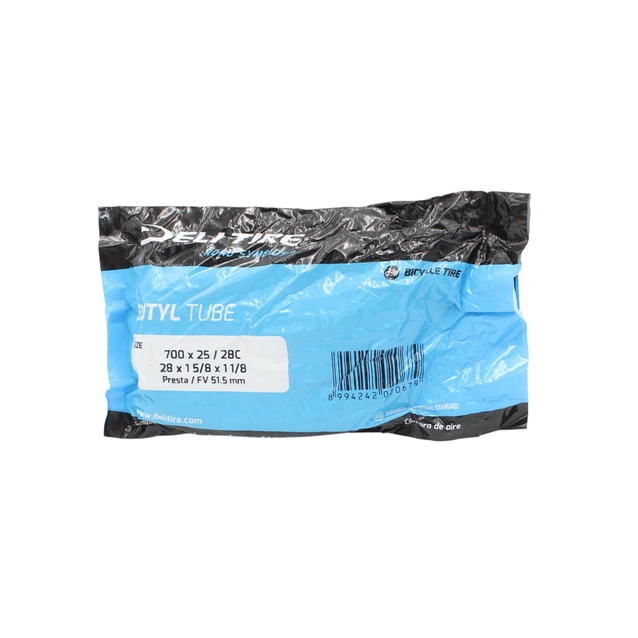 Камера турист 28 presta FV 51.5mm DELI TIRE (25-28) фото westvelo.com