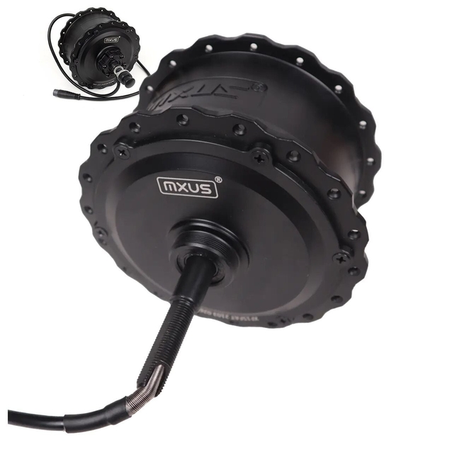 Двигун 1000W 60V (для FAT Bike) MXUS MF-1000/060, (XF15FAT) редукторний задній фото westvelo.com