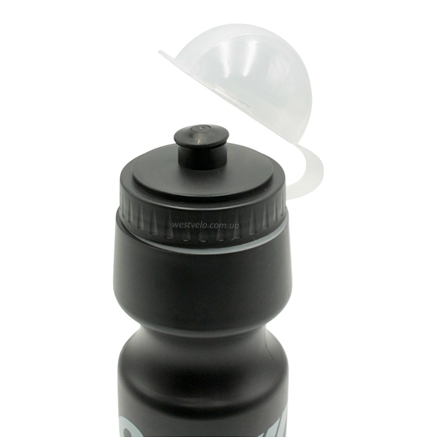 Фляга 750ml харч.пластик, чорна фото westvelo.com