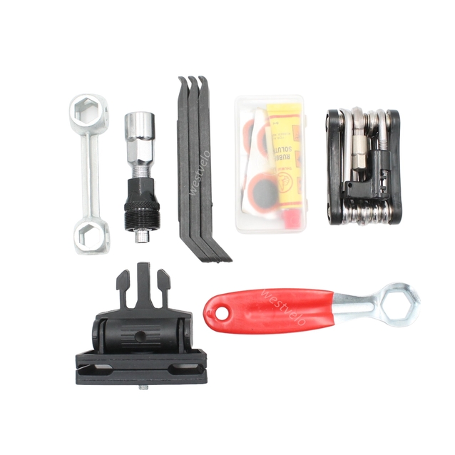 Сумка-аптечка під сідло №02 з інструментом для ремонту велика фото westvelo.com