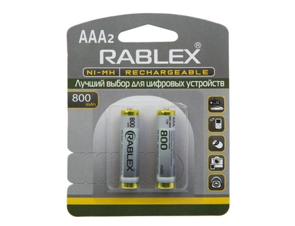 Батарейки акумуляторні Rablex HR03 800mAh ААА (2шт.)
