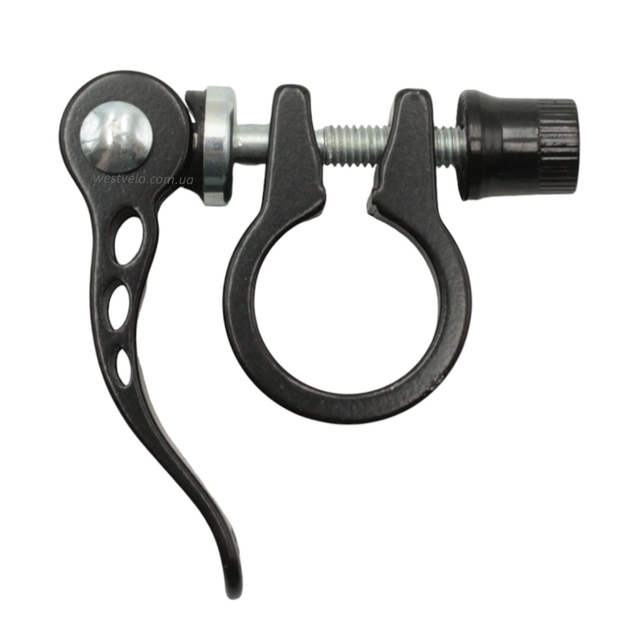 Хомут з ексцентриком труби сідла Ø24.0 мм алюміній чорний фото westvelo.com