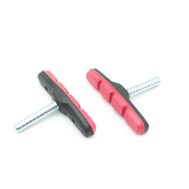 Колодки гальмівні кантиліверні штир ALHONGA червоні фото westvelo.com