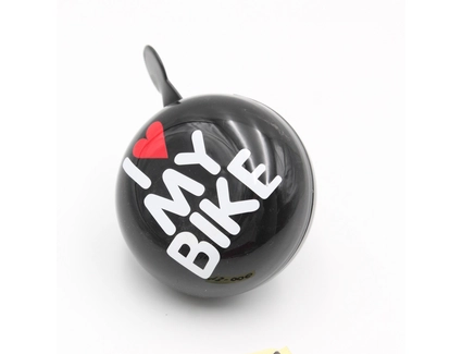 Дзвінок Green Cycle GCB-1058S «I LOVE MY BIKE» чорний Ø80мм
