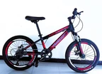 Велосипед 20 ST Corso «CRANK» CR-20700 сталь 11", (к-т SHIMANO) чорно-червоний фото westvelo.com