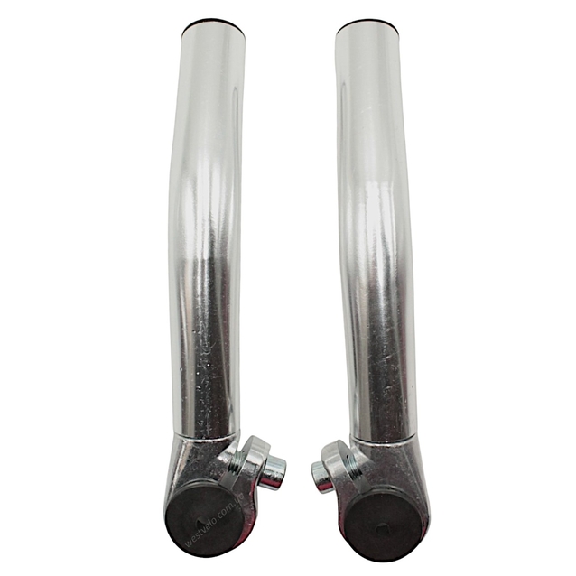 Роги руля алюміній нікель L-140мм. фото westvelo.com