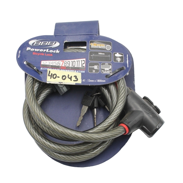 Замок на ключ BBB (PowerLock BBL-41) Ø-12mm L-1800mm фото westvelo.com