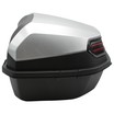 Кофр (багажник) для мотоцикла задній ROBIK 48 (390х390х290) 48L "JSBM" глянцевий, світло-сірий фото westvelo.com