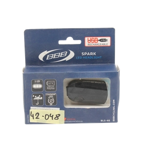 Фара usb BBB BLS-46 Spark, 3 діода, 4 режима, чорний