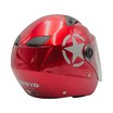 Мото шолом, відкритий (L) "DAVID" D017, Willys Star, червоний глянцевий фото westvelo.com