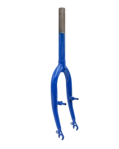 Вилка 16 сталева синя з кріпленням під V-brake, шток L-200mm р.з L-90mm