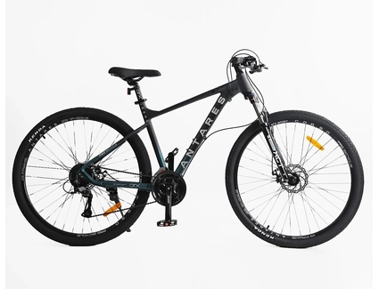 Велосипед 29 AL Corso «ANTARES» AR-29166 алюміній 19", (к-т SHIMANO) чорно-смарагдовий