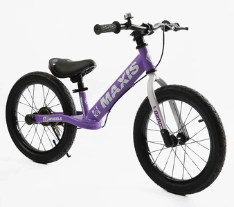 Велобіг 16 Corso надувні колеса, сталева рама «MAXIS» MX-30694 фіолетовий