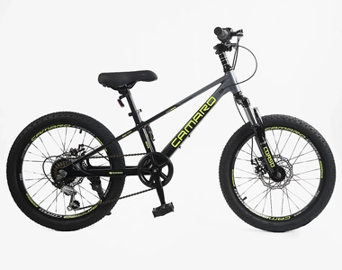 Велосипед 20 MG Corso «CAMARO» CM-76452 магній 11", (к-т SHIMANO) графітовий