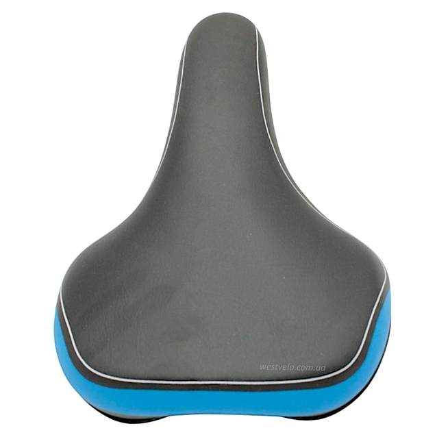 Сідло мтв «Плоске» синя смуга (260x193) 308 фото westvelo.com