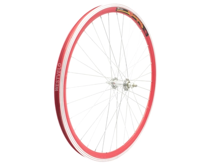 Колесо 26 перед, обід 2-ний червоний, вт. ST. на віночках